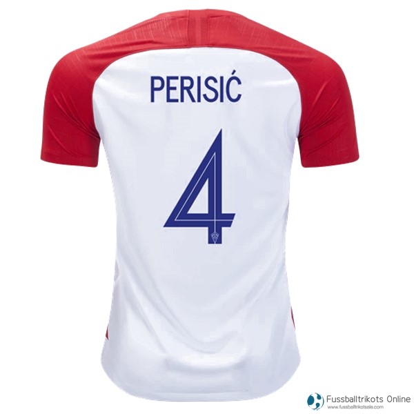 Kroatien Trikot Heim Perisic 2018 Rote Fussballtrikots Günstig